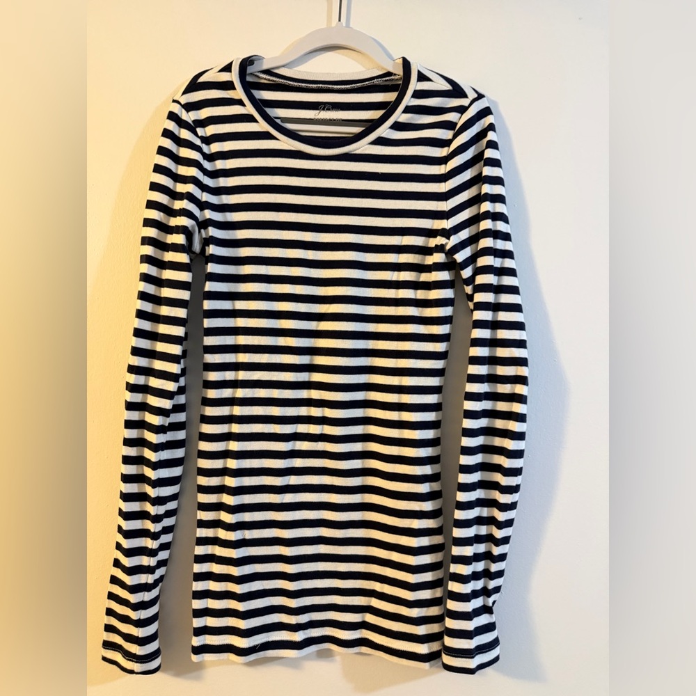J crew striped long sleeve